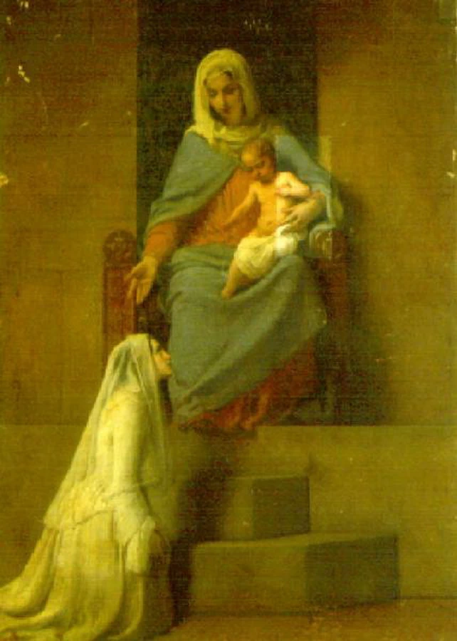 Madonna col Bambino e devota - Musei Civici di Arte e Storia. Santa Giulia, Museo della Città, Brescia